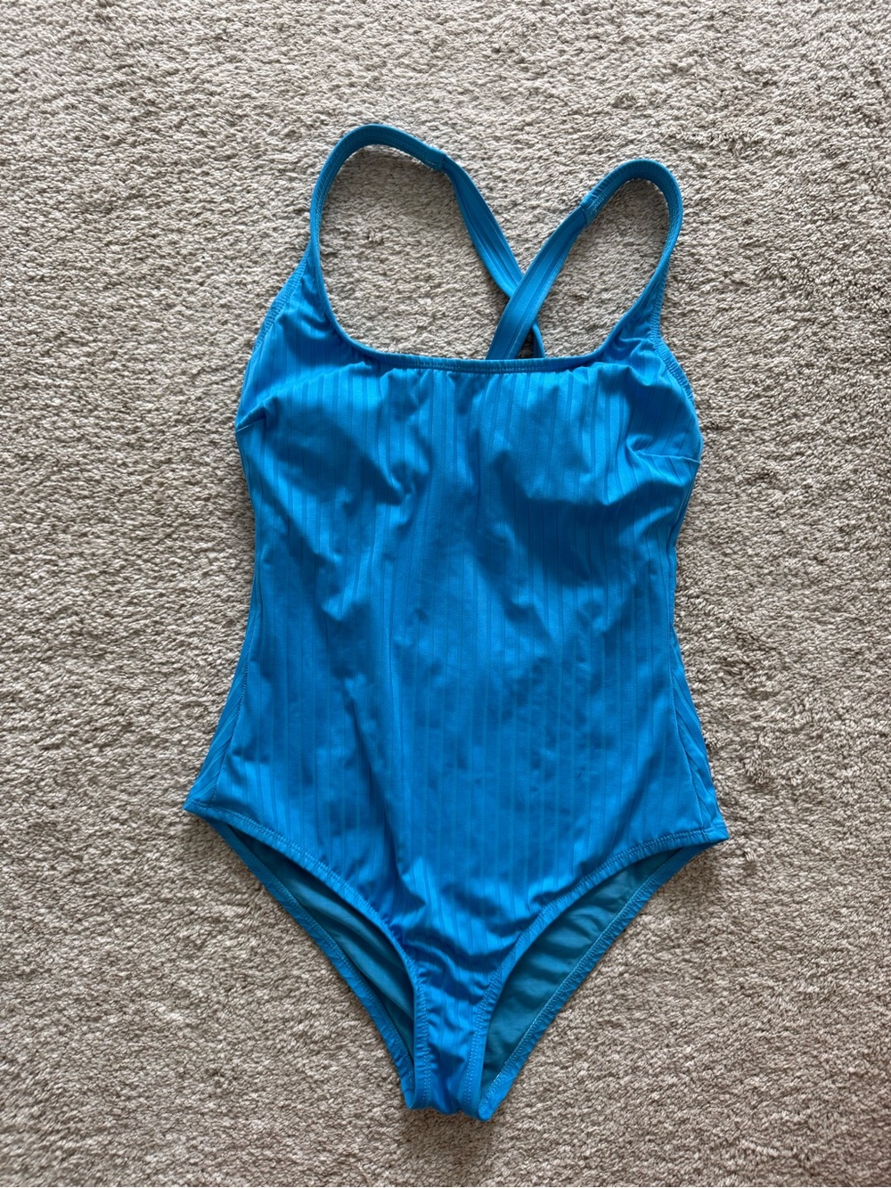 Women’s Blue One-Piece Swimsuit - Classic Crossback